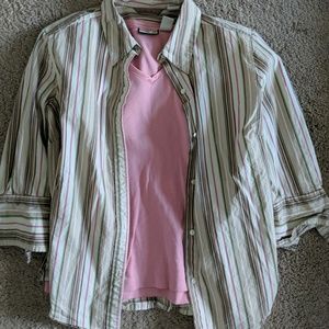 Caribbean Joe shirts. Button up and tank.